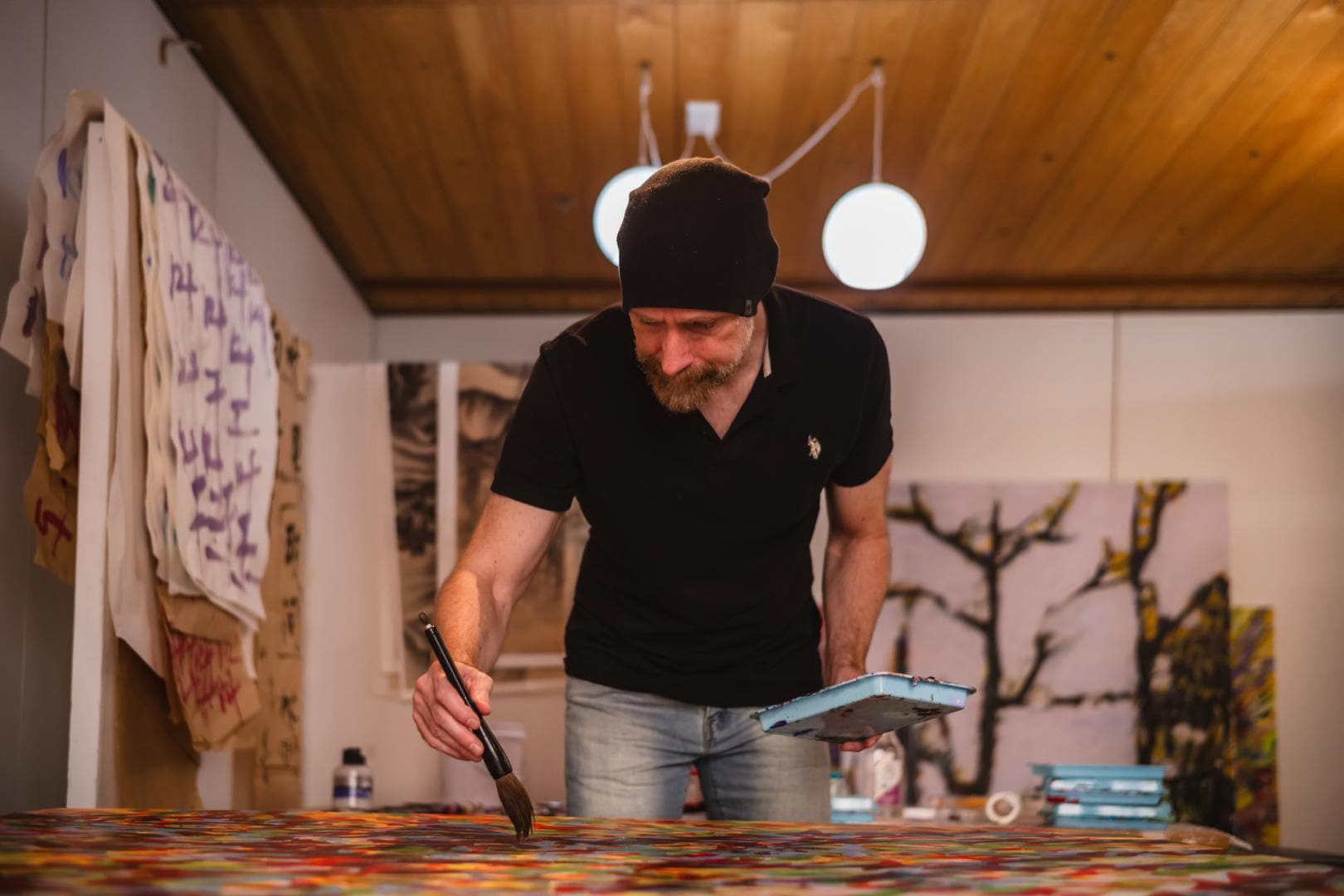 Roman Lipski at work